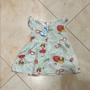 Charming Kids' Dress with Character Print